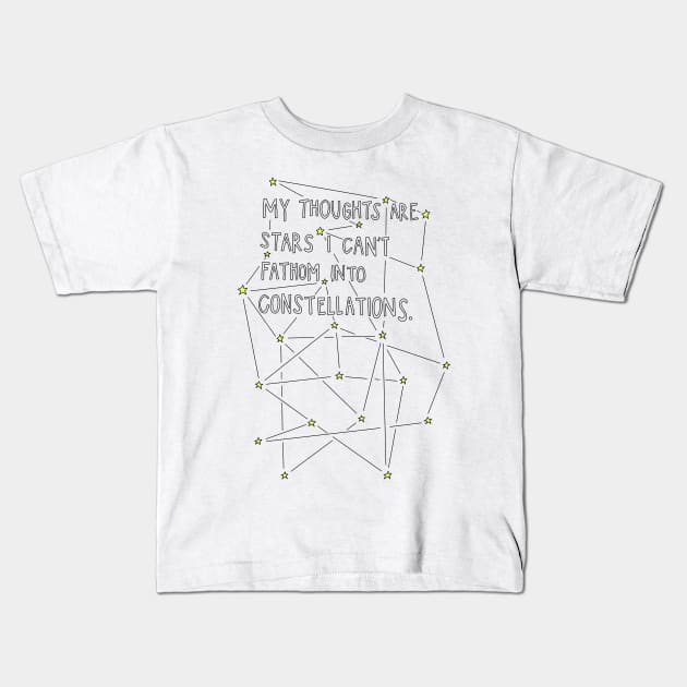 The fault in our stars quote Kids T-Shirt by Allabeckzz